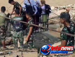 Jeritan Hati Prajurit di Tengah Banjir Susulan Linge: Demi Anak Sekolah dan Warga, TNI Terjang Arus Deras Bantu Penyeberangan di Kala ilie Jamat