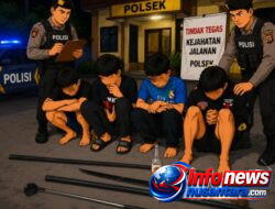 Gencar Patroli 3C, Polresta Deli Serdang Berhasil Amankan Empat Remaja Diduga Hendak Aksi Tawuran di Deli Serdang
