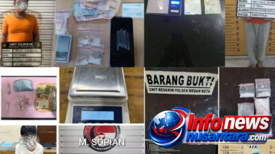 Sikat Peredaran Narkoba, Polrestabes Medan dan Polsek Jajaran Ringkus Enam Pengedar Sabu dalam Sehari