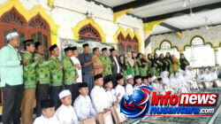 Seratusan Siswa/Siswi Kelas IV MDTA se-Kecamatan Hamparan Perak Antusias Ikuti Khataman Al-Qur’an di Desa Hamparan Perak