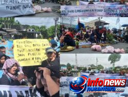 Ratusan Warga Berasal dari Berbagai Desa Terdampak Gelar Aksi Unjuk Rasa di Depan Kantor Bupati dan Kantor DPRD Kabupaten Dairi, Tolak Izin Lingkungan Baru PT. DPM di Silima Pungga-Pungga-Dairi