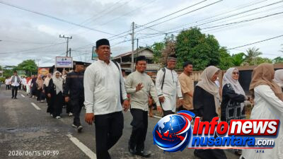 Sambut Tahun Baru Islam 1 Muharram 1448 H, Satpol PP WH dan Linmas Simeulue Ikuti Pawai Ta`aruf