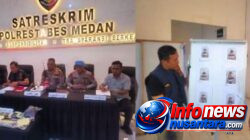Bentrokan Antar Geng Motor di Patumbak Tewaskan Seorang Remaja 14 Tahun, 6 Pelaku Disergap Polrestabes Medan