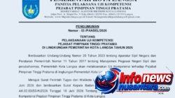 Evaluasi Jabatan Strategis, Sekda dan 17 Pejabat Eselon II Pemko Langsa Ikuti Uji Kompetensi