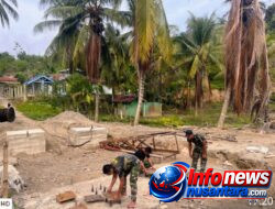 Personel Yonif TP 854/DK Brigif TP 90/YGD Bangun Jembatan Bailey 110 Meter Untuk Pulihkan Akses Reje Payong-Linge
