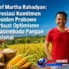 Arief Martha Rahadyan: Apresiasi Komitmen Presiden Prabowo Perkuat Optimisme Swasembada Pangan Nasional