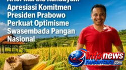 Arief Martha Rahadyan: Apresiasi Komitmen Presiden Prabowo Perkuat Optimisme Swasembada Pangan Nasional