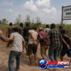Suasana di Areal Lahan Terlantar PTPN-2 Dikelola Kelompok Tani di Jalan Mahoni Desa Bandar Klippa Dadak Cekam, 6 Masyarakat Sipil Diduga Dibawa Paksa oleh Personel dari Yon Armed 2/KS Deli Tua bersama Sejumlah Petugas Security