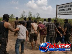 Suasana di Areal Lahan Terlantar PTPN-2 Dikelola Kelompok Tani di Jalan Mahoni Desa Bandar Klippa Dadak Cekam, 6 Masyarakat Sipil Diduga Dibawa Paksa oleh Personel dari Yon Armed 2/KS Deli Tua bersama Sejumlah Petugas Security