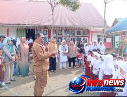 Kepala Disdik Simeulue Pantau MPLS di Simeulue Timur dan Teupah Tengah, Kabid GTK Wakili di Teupah Barat