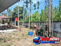 Satgas TMMD Ke-129 Kodim 0102/Pidie Mulai Pengeboran Sumur Bor di Komplek Masjid Desa Blang Cot