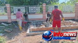 Satgas TMMD Ke-129 Kodim 0102/Pidie Bangun MCK di Area Pemakaman Umum Desa Blang Cot, Permudah Kebutuhan Warga