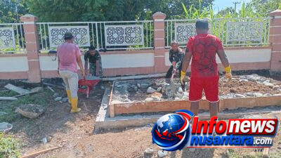 Satgas TMMD Ke-129 Kodim 0102/Pidie Bangun MCK di Area Pemakaman Umum Desa Blang Cot, Permudah Kebutuhan Warga