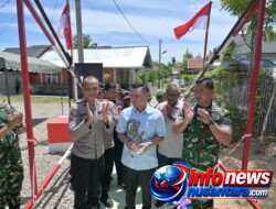 Dandim 0102/Pidie dan Wakil Bupati Resmikan Jembatan Perintis Garuda Benteng, Pangkas Jarak Tempuh Warga ke Pasar Induk