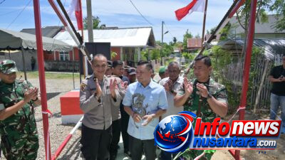 Dandim 0102/Pidie dan Wakil Bupati Resmikan Jembatan Perintis Garuda Benteng, Pangkas Jarak Tempuh Warga ke Pasar Induk