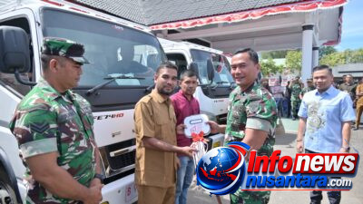 Dandim 0102/Pidie Lepas 26 Unit Truk Operasional Koperasi Desa Merah Putih untuk Pidie dan Pidie Jaya