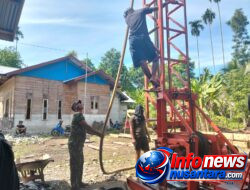 Satgas TMMD ke-129 Kodim 0102/Pidie Genjot Pengeboran Sumur Bor di Dayah Balul Ula Al-Munawarah