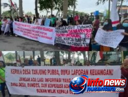Ratusan Massa Warga dari Dua Desa di Bangun Purba Demo di Depan Kantor Bupati Deli Serdang, Desak 2 Kepala Desa Diperiksa Terkait Dugaan Penyelewengan BLT Dana Desa dan Pengelolaan BUMDes