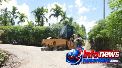Jalan Diperlebar dan Diperkeras, Progres TMMD 129 Capai 93 Persen