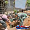 Berjibaku di Galian Septic Tank, Satgas TMMD ke-129 Kodim 0102/Pidie dan Warga Wujudkan Sanitasi Layak untuk Masyarakat