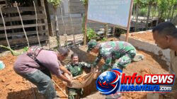 Berjibaku di Galian Septic Tank, Satgas TMMD ke-129 Kodim 0102/Pidie dan Warga Wujudkan Sanitasi Layak untuk Masyarakat