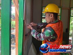 Rehab RTLH Sasaran Fisik TMMD Ke-129 Kodim 0102/Pidie Berlanjut, Instalasi Listrik Mulai Dipasang