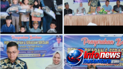 Wali Kota Langsa Serahkan Bantuan Peralatan Sekolah bagi Anak Yatim Paya Bujok Seulemak