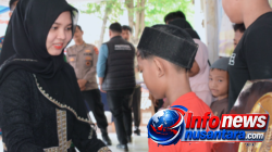 Wali Kota Langsa Serahkan Seragam Sekolah Gratis kepada Anak Yatim Piatu di Langsa Kota