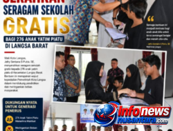 Wali Kota Langsa Serahkan Seragam Sekolah Gratis bagi 276 Anak Yatim Piatu di Langsa Barat