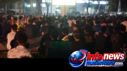 Wali Kota Langsa Nobar Semifinal Piala Dunia Inggris vs Argentina Bersama Masyarakat di Videotron Lapangan Merdeka