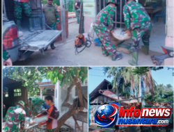 Satgas TMMD Ke-129 Pastikan Material Terus Mengalir, Pembangunan RTLH Berjalan Tanpa Hambatan