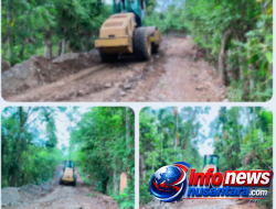 Alat Berat Terus Beroperasi, Satgas TMMD Ke-129 Kodim 0102/Pidie Kebut Pengerasan dan Pelebaran Jalan Pertanian