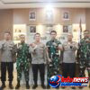 Danki Raider Kompi B 113 Jiem-Jiem Silaturahmi dengan Kapolres Pidie Jaya, Perkuat Sinergitas TNI-Polri