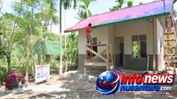Rumah Nyak Ubit Perlahan Bangkit, Satgas TMMD ke 129 Wujudkan Hunian Layak untuk warga Kurang Mampu.