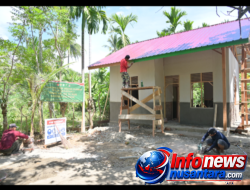 Rumah Nyak Ubit Perlahan Bangkit, Satgas TMMD ke 129 Wujudkan Hunian Layak untuk warga Kurang Mampu.