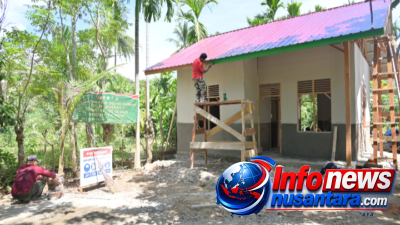 Rumah Nyak Ubit Perlahan Bangkit, Satgas TMMD ke 129 Wujudkan Hunian Layak untuk warga Kurang Mampu.