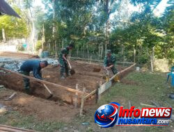 Satgas TMMD Ke-129 Kodim 0102/Pidie Mulai Gali Pondasi Rumah Nyak Ubit, Wujudkan Hunian Layak bagi Warga Kurang Mampu