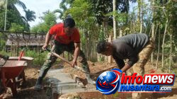 Pembangunan 5 Titik MCK TMMD Ke-129 Kodim 0102/Pidie Masuk Tahap Pengecoran Pondasi