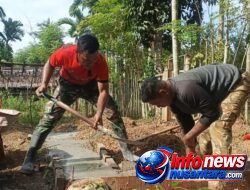 Pembangunan 5 Titik MCK TMMD Ke-129 Kodim 0102/Pidie Masuk Tahap Pengecoran Pondasi
