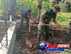 Satgas TMMD Ke-129 Kodim 0102/Pidie Kebut Penggalian Septic Tank MCK di Dayah Komplek Babul Ula Al-Munawarah