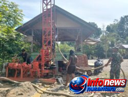 Satgas TMMD ke-129 Kodim 0102/Pidie Genjot Pengeboran Sumur Bor di Dayah Balul Ula Al-Munawarah