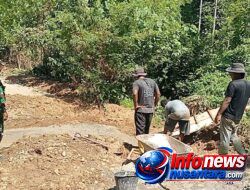 Perkuat Jalan Pertanian, Satgas TMMD ke-129 Bangun Box Culvert Bersama Warga