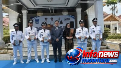 Jeffry Sentana Lantik 47 Geuchik Dalam Wilayah Kota Langsa Dan para camat agar tidak mengeluarkan rekomendasi pemberhentian ataupun pergantian