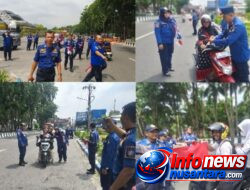 Semarakkan HUT Kemerdekaan RI ke-81 Tahun 2026, Kadis Damkarmat Deli Serdang Bagikan 50 Bendera Merah Putih kepada Pengendara dan Masyarakat di Jalinsum Medan-Lubuk Pakam