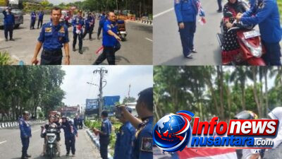 Semarakkan HUT Kemerdekaan RI ke-81 Tahun 2026, Kadis Damkarmat Deli Serdang Bagikan 50 Bendera Merah Putih kepada Pengendara dan Masyarakat di Jalinsum Medan-Lubuk Pakam