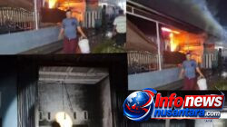 Dinas Damkarmat Deli Serdang Respons Cepat Padamkan Api Kebakaran Rumah Warga di Gang Durian-Desa Tembung