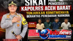 Sikat Para Pengedar, Kapolres Aceh Barat Tunjukkan Komitmennya Berantas Peredaran Narkoba