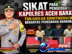 Sikat Para Pengedar, Kapolres Aceh Barat Tunjukkan Komitmennya Berantas Peredaran Narkoba