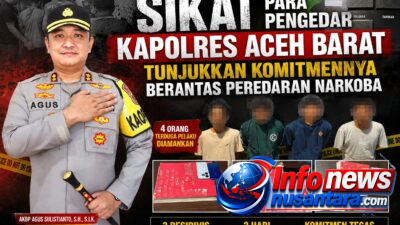 Sikat Para Pengedar, Kapolres Aceh Barat Tunjukkan Komitmennya Berantas Peredaran Narkoba