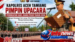 Kapolres Aceh Tamiang Pimpin Upacara Peringatan Hari Juang Polri Tahun 2026